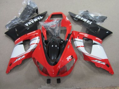 Schwarz Rot Weiß Aufkleber Yamaha R1 1998-1999 Motorrad Verkleidungen