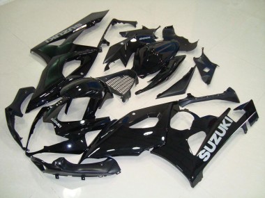 Schwarz Silber Aufkleber Suzuki GSXR 1000 K5 2005-2006 Motorrad Verkleidungen