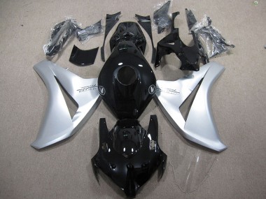 Schwarz Silber Feuerklinge Honda CBR 1000 RR 2008-2011 Motorrad Verkleidungen