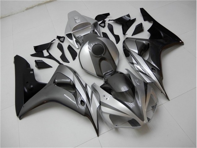 Schwarz Silber Grau Honda CBR 1000 RR 2006-2007 Motorrad Verkleidungen Schwarz Silber Grau Honda CBR 1000 RR 2006-2007 Motorrad Verkleidungen