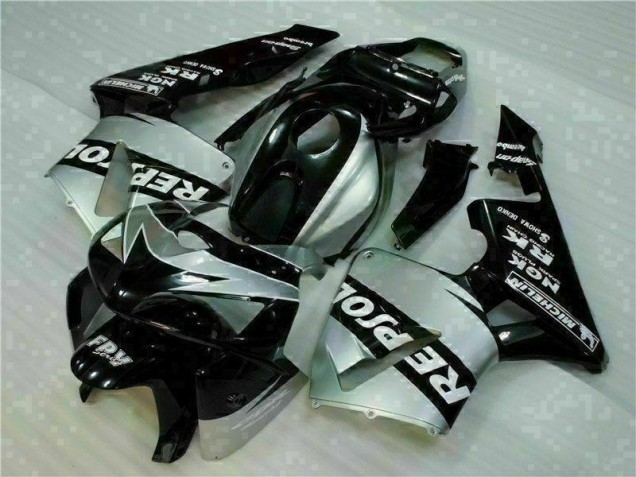Schwarz Silber Repsol Honda CBR 600 RR 2005-2006 Motorrad Verkleidungen Schwarz Silber Repsol Honda CBR 600 RR 2005-2006 Motorrad Verkleidungen