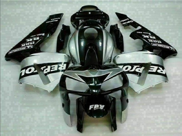 Schwarz Silber Repsol Honda CBR 600 RR 2005-2006 Motorrad Verkleidungen Schwarz Silber Repsol Honda CBR 600 RR 2005-2006 Motorrad Verkleidungen