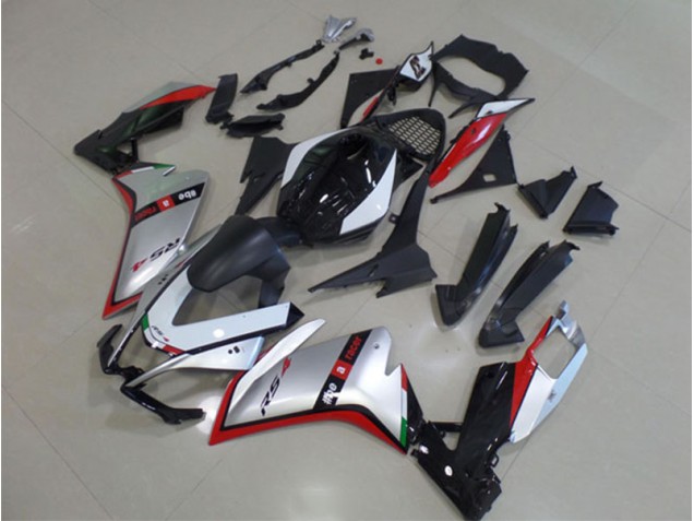 Schwarz Silber Rot Aprilia RS4 50 125 2011-2018 Motorrad Vollverkleidung Schwarz Silber Rot Aprilia RS4 50 125 2011-2018 Motorrad Vollverkleidung