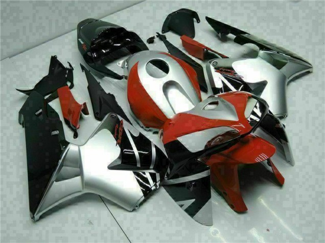 Schwarz Silber Rot Honda CBR 600 RR 2005-2006 Motorrad Verkleidungen Schwarz Silber Rot Honda CBR 600 RR 2005-2006 Motorrad Verkleidungen