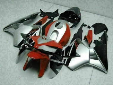 Schwarz Silber Rot Honda CBR 600 RR 2005-2006 Motorrad Verkleidungen