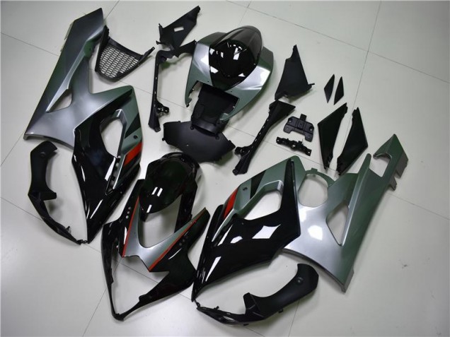 Schwarz Silber Suzuki GSXR 1000 K5 2005-2006 Motorrad Verkleidungen Schwarz Silber Suzuki GSXR 1000 K5 2005-2006 Motorrad Verkleidungen