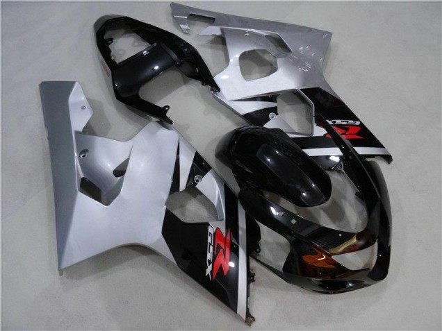Schwarz Silber Suzuki GSXR 600 / 750 K4 2004-2005 Motorrad Verkleidungen Schwarz Silber Suzuki GSXR 600 / 750 K4 2004-2005 Motorrad Verkleidungen