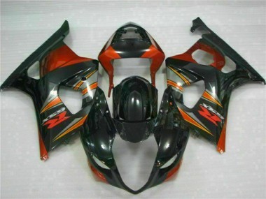 Schwarz Suzuki GSXR 1000 K3 2003-2004 Motorrad Verkleidungen Komplett Sets