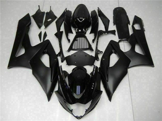 Schwarz Suzuki GSXR 1000 K5 2005-2006 Motorrad Verkleidungen Schwarz Suzuki GSXR 1000 K5 2005-2006 Motorrad Verkleidungen