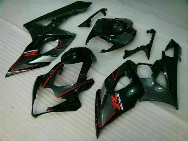 Schwarz Suzuki GSXR 1000 K5 2005-2006 Motorrad Vollverkleidung Schwarz Suzuki GSXR 1000 K5 2005-2006 Motorrad Vollverkleidung