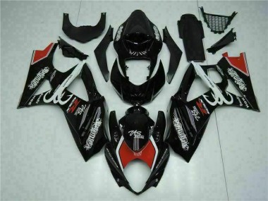 Schwarz Suzuki GSXR 1000 K7 2007-2008 Motorrad Verkleidungen