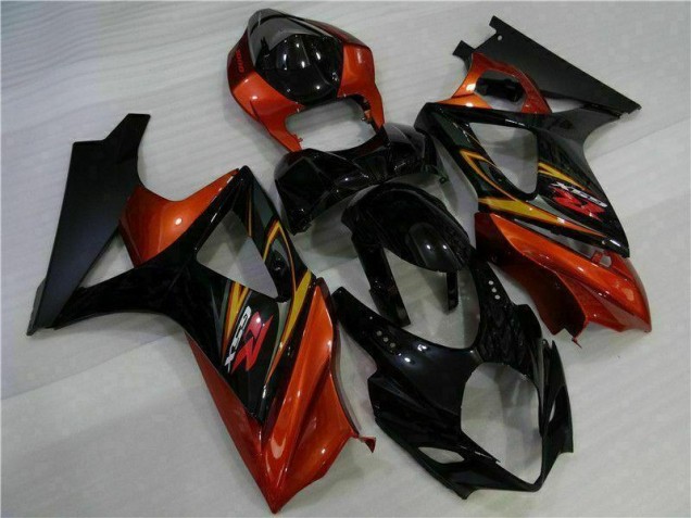 Schwarz Suzuki GSXR 1000 K7 2007-2008 Motorrad VollVerkleidungen & Plastik Schwarz Suzuki GSXR 1000 K7 2007-2008 Motorrad VollVerkleidungen & Plastik
