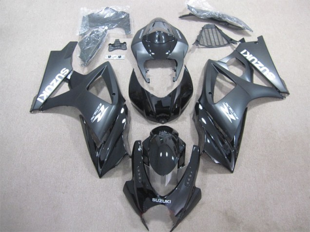 Schwarz Suzuki GSXR 1000 K7 2007-2008 Motorrad Vollverkleidung Schwarz Suzuki GSXR 1000 K7 2007-2008 Motorrad Vollverkleidung