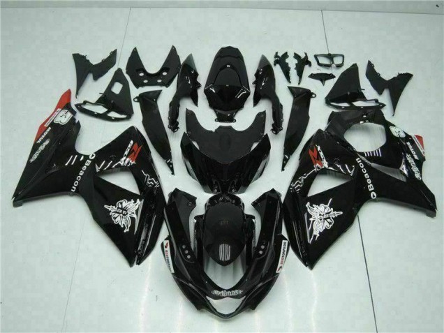 Schwarz Suzuki GSXR 1000 K9 2009-2016 Motorrad Verkleidungen & Plastik Schwarz Suzuki GSXR 1000 K9 2009-2016 Motorrad Verkleidungen & Plastik