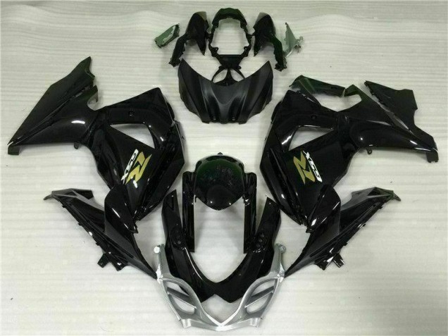 Schwarz Suzuki GSXR 1000 K9 2009-2016 Motorrad Vollverkleidung Schwarz Suzuki GSXR 1000 K9 2009-2016 Motorrad Vollverkleidung