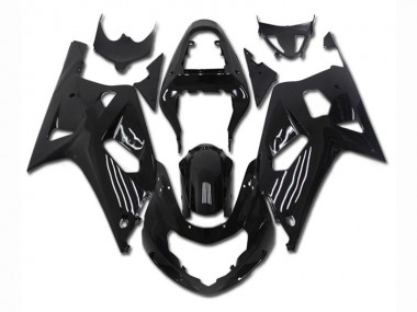 Schwarz Suzuki GSXR 600 / 750 K1 K2 K3 2001-2003 Motorrad VollVerkleidungen & Plastik