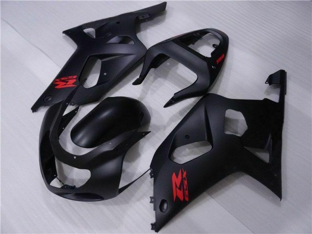Schwarz Suzuki GSXR 600 / 750 K1 K2 K3 2001-2003 Motorrad Vollverkleidung Schwarz Suzuki GSXR 600 / 750 K1 K2 K3 2001-2003 Motorrad Vollverkleidung