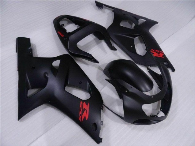 Schwarz Suzuki GSXR 600 / 750 K1 K2 K3 2001-2003 Motorrad Vollverkleidung Schwarz Suzuki GSXR 600 / 750 K1 K2 K3 2001-2003 Motorrad Vollverkleidung
