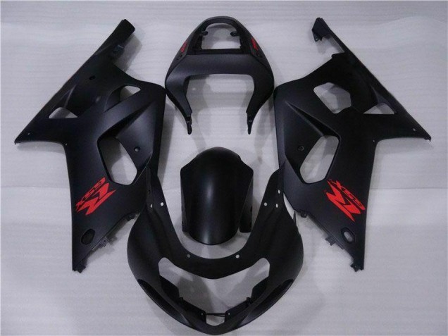 Schwarz Suzuki GSXR 600 / 750 K1 K2 K3 2001-2003 Motorrad Vollverkleidung Schwarz Suzuki GSXR 600 / 750 K1 K2 K3 2001-2003 Motorrad Vollverkleidung