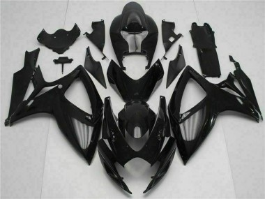 Schwarz Suzuki GSXR 600 / 750 K6 2006-2007 Motor Verkleidung
