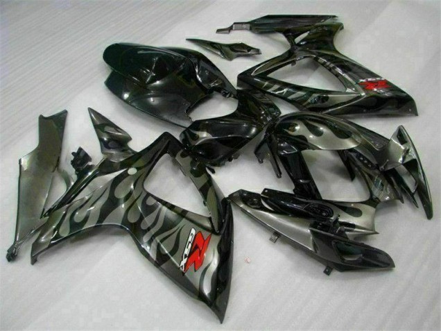 Schwarz Suzuki GSXR 600 / 750 K6 2006-2007 Motorrad Verkleidung & Plastik Schwarz Suzuki GSXR 600 / 750 K6 2006-2007 Motorrad Verkleidung & Plastik