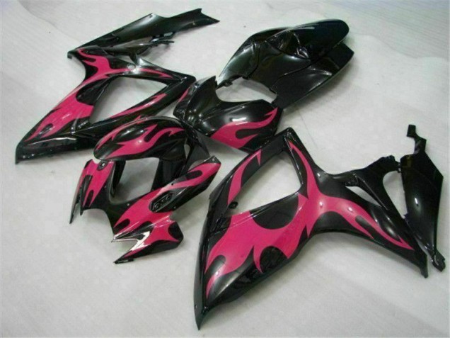 Schwarz Suzuki GSXR 600 / 750 K6 2006-2007 Motorrad Verkleidungen Schwarz Suzuki GSXR 600 / 750 K6 2006-2007 Motorrad Verkleidungen