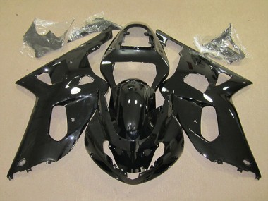 Schwarz Suzuki GSXR 600 K1 K2 K3 2001-2003 Motorrad Verkleidungen