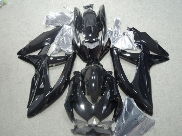 Schwarz Suzuki GSXR 600 K8 2008-2010 Motorrad Verkleidungen Schwarz Suzuki GSXR 600 K8 2008-2010 Motorrad Verkleidungen