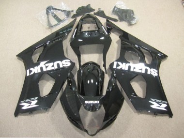Schwarz Weiß Aufkleber Suzuki GSXR 1000 K3 2003-2004 Motorrad Verkleidungen
