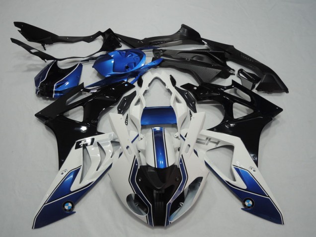 Schwarz Weiß Blau BMW S1000RR 2009-2014 Motorrad Verkleidungen Schwarz Weiß Blau BMW S1000RR 2009-2014 Motorrad Verkleidungen
