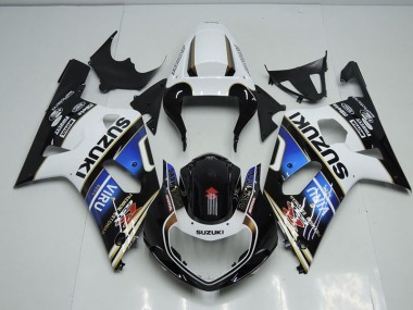 Schwarz Weiß Blau Viru Suzuki GSXR 750 K1 K2 K3 2001-2003 Motorrad Verkleidungen