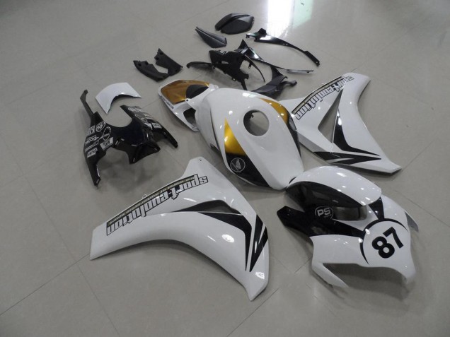 Schwarz Weiß Gold Honda CBR 1000 RR 2008-2011 Motorrad Verkleidungen Schwarz Weiß Gold Honda CBR 1000 RR 2008-2011 Motorrad Verkleidungen
