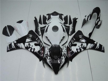 Schwarz Weiß Honda CBR 1000 RR 2008-2011 Motorrad Verkleidungen
