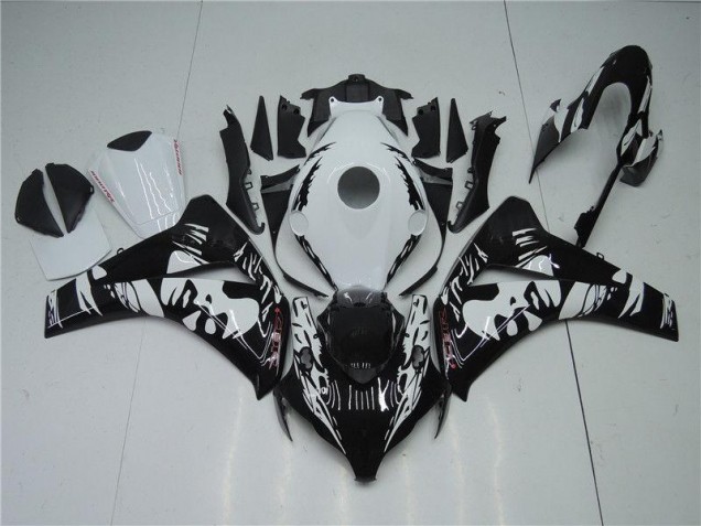 Schwarz Weiß Honda CBR 1000 RR 2008-2011 Motorrad Verkleidungen Schwarz Weiß Honda CBR 1000 RR 2008-2011 Motorrad Verkleidungen