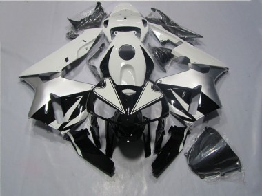 Schwarz Weiß Honda CBR 600 RR 2005-2006 Motorrad Verkleidungen
