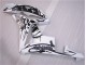 Schwarz Weiß Honda CBR 600 RR 2007-2008 Motorrad Verkleidung Schwarz Weiß Honda CBR 600 RR 2007-2008 Motorrad Verkleidung