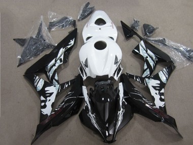 Schwarz Weiß Honda CBR 600 RR 2007-2008 Motorrad Verkleidungen