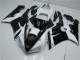 Schwarz Weiß Kawasaki ZX6R 2005-2006 Motorrad Verkleidungen
