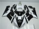 Schwarz Weiß Kawasaki ZX6R 2005-2006 Motorrad Verkleidungen