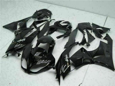 Schwarz Weiß Ninja 636 Kawasaki ZX6R 2009-2012 Motorrad Verkleidungen