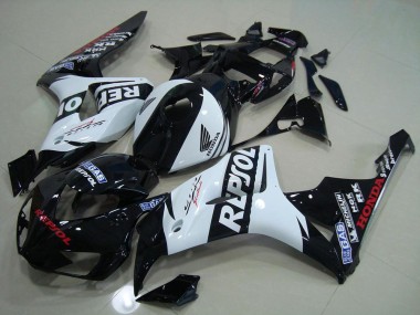 Schwarz Weiß Repsol Honda CBR 1000 RR 2006-2007 Motorrad Verkleidungen