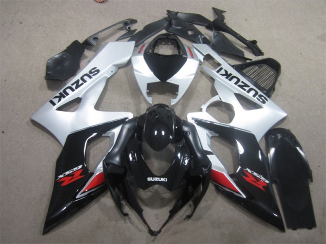 Schwarz Weiß Suzuki GSXR 1000 K5 2005-2006 Motorrad Verkleidungen Schwarz Weiß Suzuki GSXR 1000 K5 2005-2006 Motorrad Verkleidungen