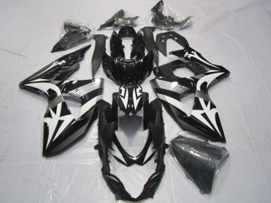 Schwarz Weiß Suzuki GSXR 1000 K9 2009-2016 Motorrad Verkleidung