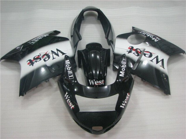 Schwarz Weißes Westmuster Honda CBR 1100 XX 1996-2007 Motorrad Verkleidungen Schwarz Weißes Westmuster Honda CBR 1100 XX 1996-2007 Motorrad Verkleidungen