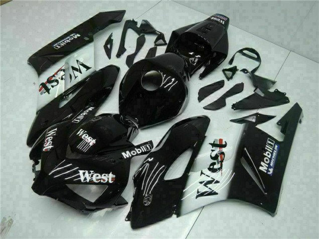 Schwarz West Honda CBR 1000 RR 2004-2005 Motorrad Verkleidungen Schwarz West Honda CBR 1000 RR 2004-2005 Motorrad Verkleidungen
