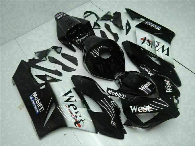 Schwarz West Honda CBR 1000 RR 2004-2005 Motorrad Verkleidungen Schwarz West Honda CBR 1000 RR 2004-2005 Motorrad Verkleidungen
