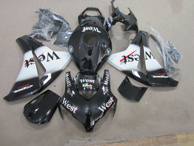 Schwarz West Honda CBR 1000 RR 2008-2011 Motorrad Verkleidungen Schwarz West Honda CBR 1000 RR 2008-2011 Motorrad Verkleidungen
