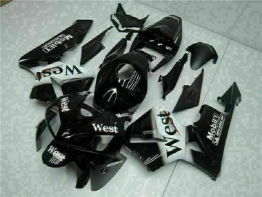 Schwarz West Honda CBR 600 RR 2005-2006 Motorrad Verkleidungen