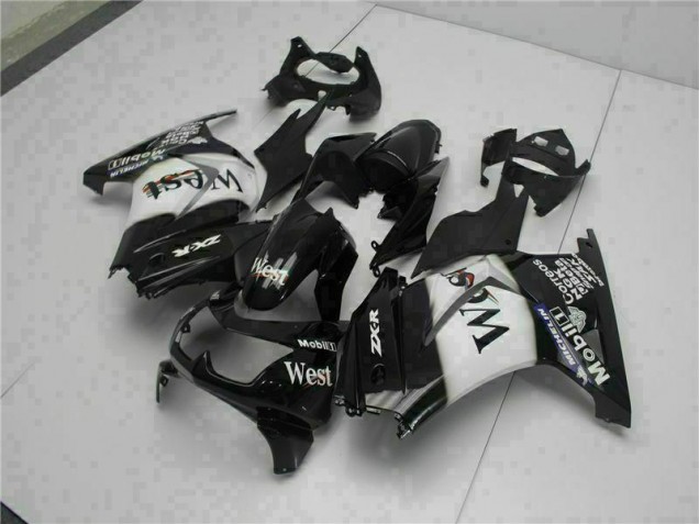 Schwarz West Kawasaki EX250 2008-2012 Motorrad Verkleidungen Schwarz West Kawasaki EX250 2008-2012 Motorrad Verkleidungen