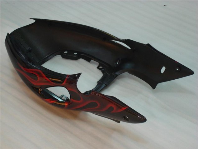 Schwarz rote Flamme Suzuki GSXR 1300 Hayabusa 1996-2007 Motorrad Verkleidung Schwarz rote Flamme Suzuki GSXR 1300 Hayabusa 1996-2007 Motorrad Verkleidung